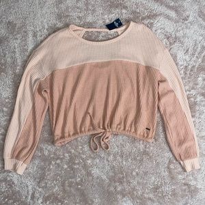 NWT Hollister Waffle-Knit Crop Top